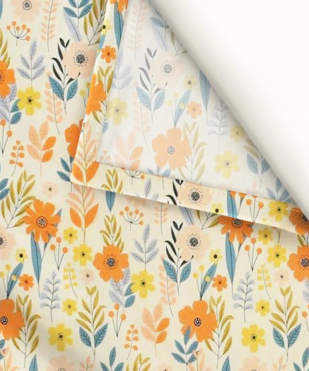 Nature's Whimsy King Size Bedsheet With 2 Pillow Cover