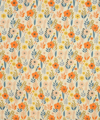 Nature's Whimsy King Size Bedsheet With 2 Pillow Cover