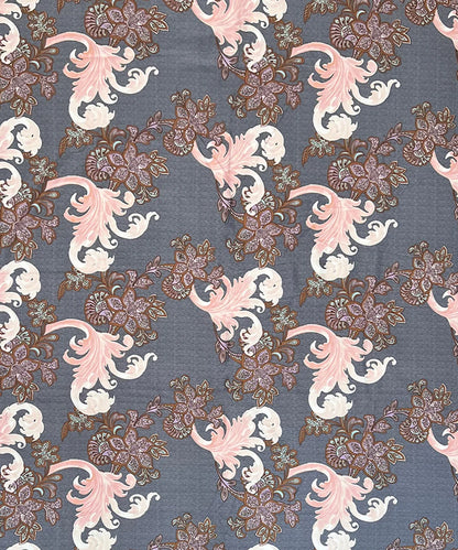 Midnight Flourish King Size Bedsheet With 2 Pillow Cover