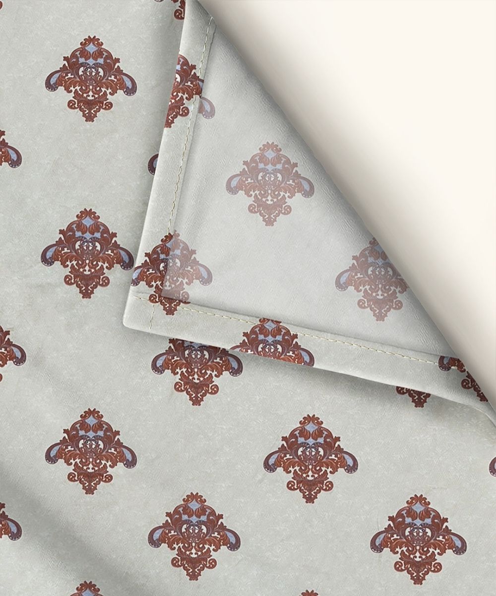 Ivory Royal Charm Bedsheet With Pillow Covers