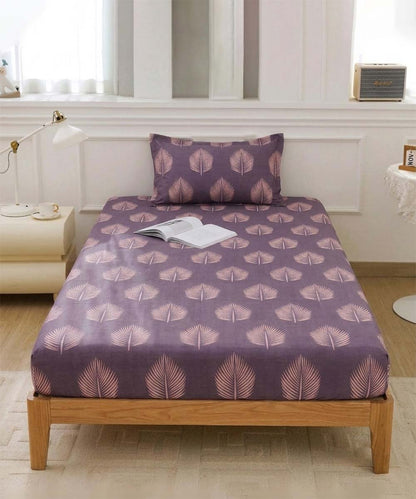 Twilight leaves Single Bedsheet With 1 Pillow Cover