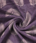 Twilight Leaves Flat Double Bedsheet With 2 Pillow Covers