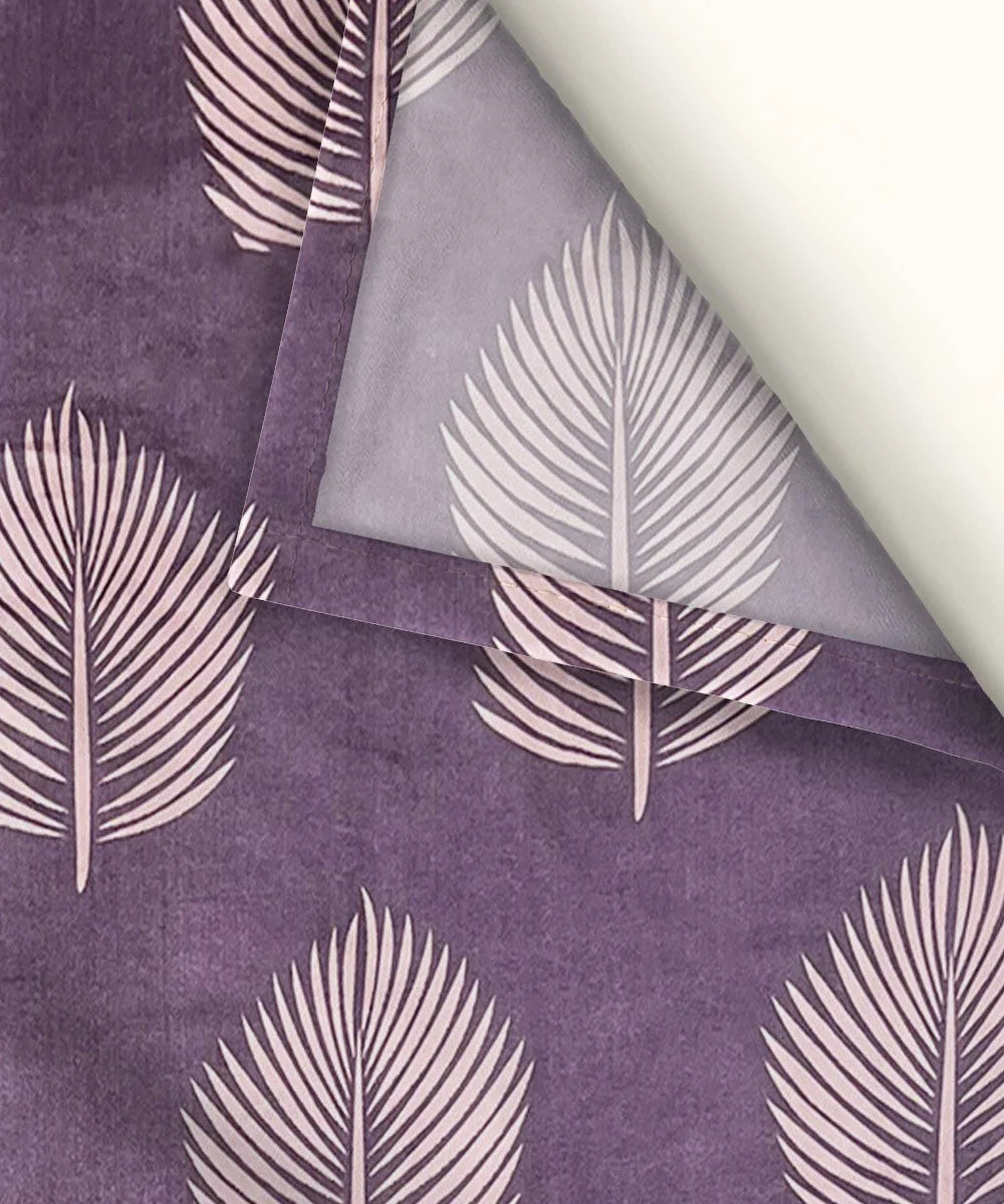 Twilight Leaves Flat Double Bedsheet With 2 Pillow Covers