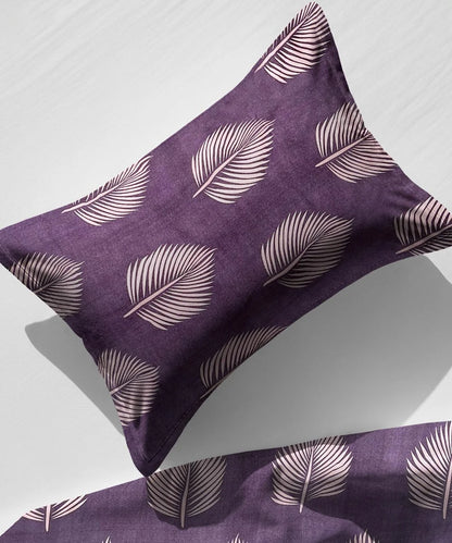 Twilight Leaves Bedsheet With Pillow Covers