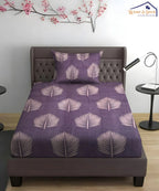 Twilight leaves Single Bedsheet With 1 Pillow Cover