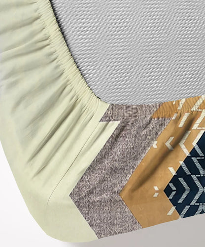 Ethnic Pattern Flat Bedsheet With Pillow Covers