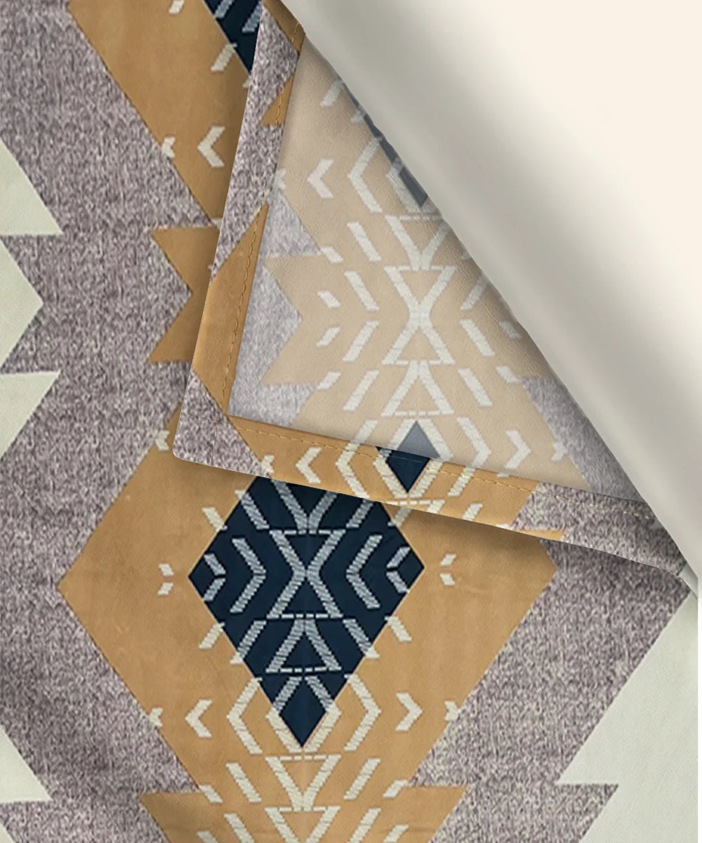 Ethnic Pattern Flat Bedsheet With Pillow Covers