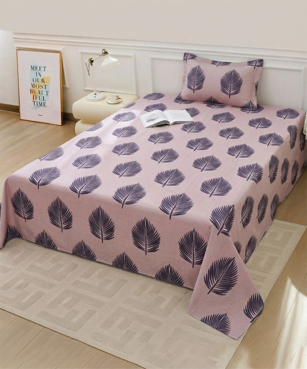 Earthy Elegance Single Bedsheet With 1 Pillow Cover