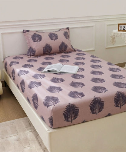 Earthy Elegance Single Bedsheet With 1 Pillow Cover