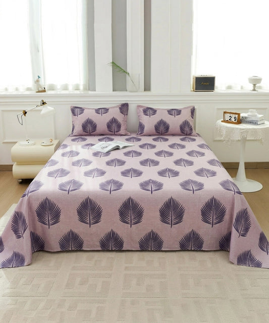 Earthy Elegance Bedsheet With Pillow Covers
