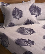 Earthy Elegance King Size Bedsheet With 2 Pillow Cover