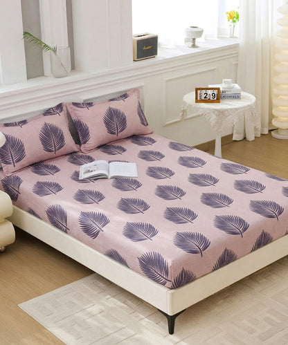 Earthy Elegance Bedsheet With Pillow Covers