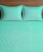 Hexa Bliss King Size Bedsheet With 2 Pillow Cover
