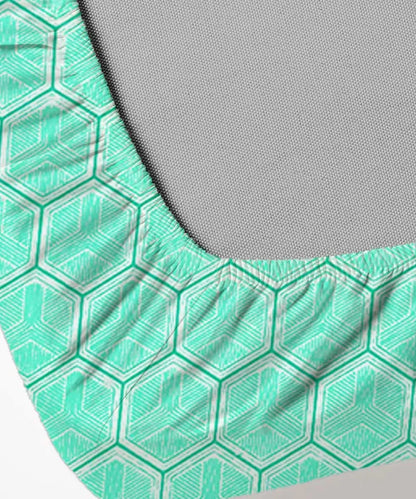 Hexa Bliss King Size Bedsheet With 2 Pillow Cover