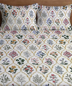 Persian Grace flat Bedsheet With Pillow Covers