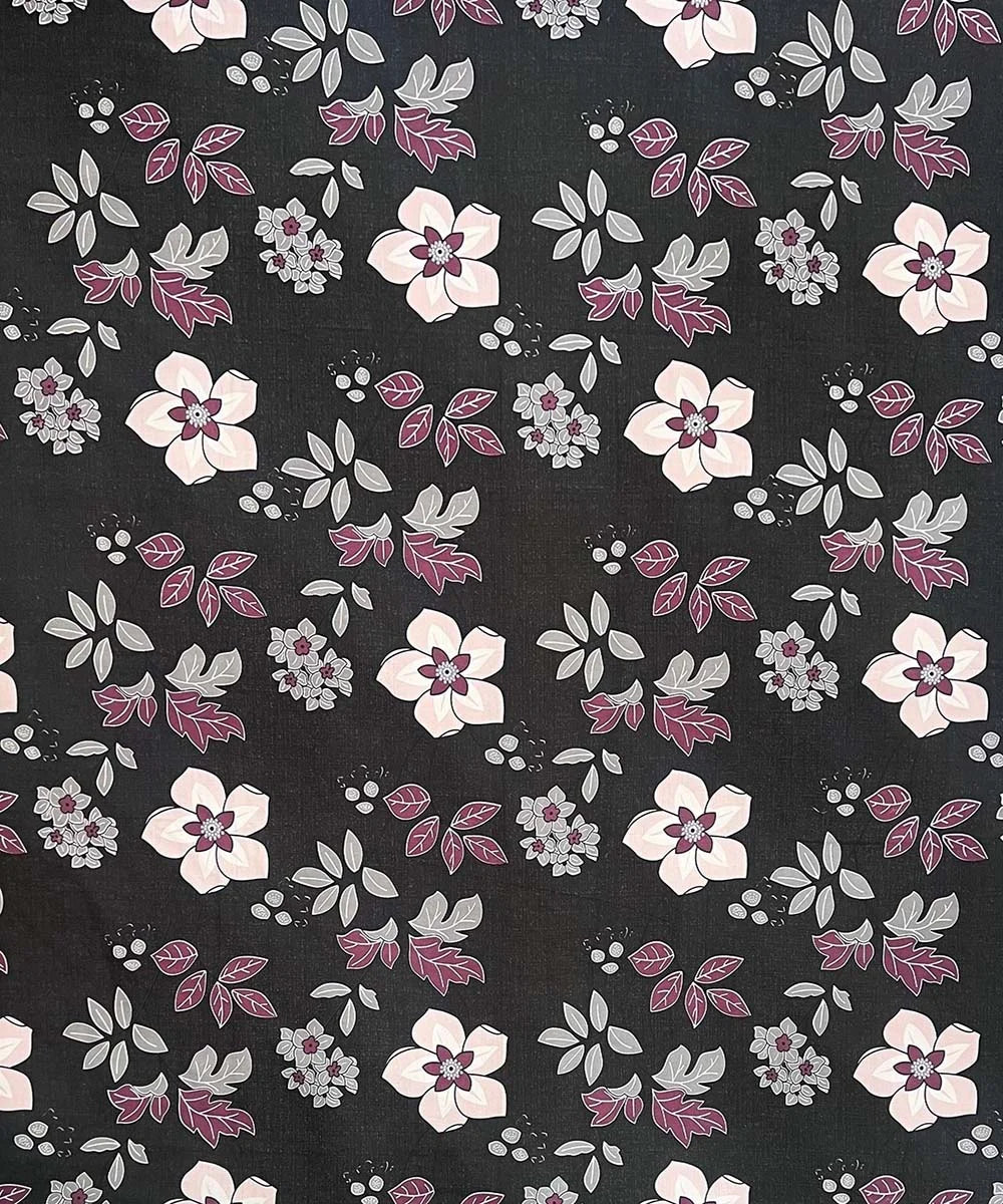 Dusky Bloom Flat Double Bedsheet With 2 Pillow Covers