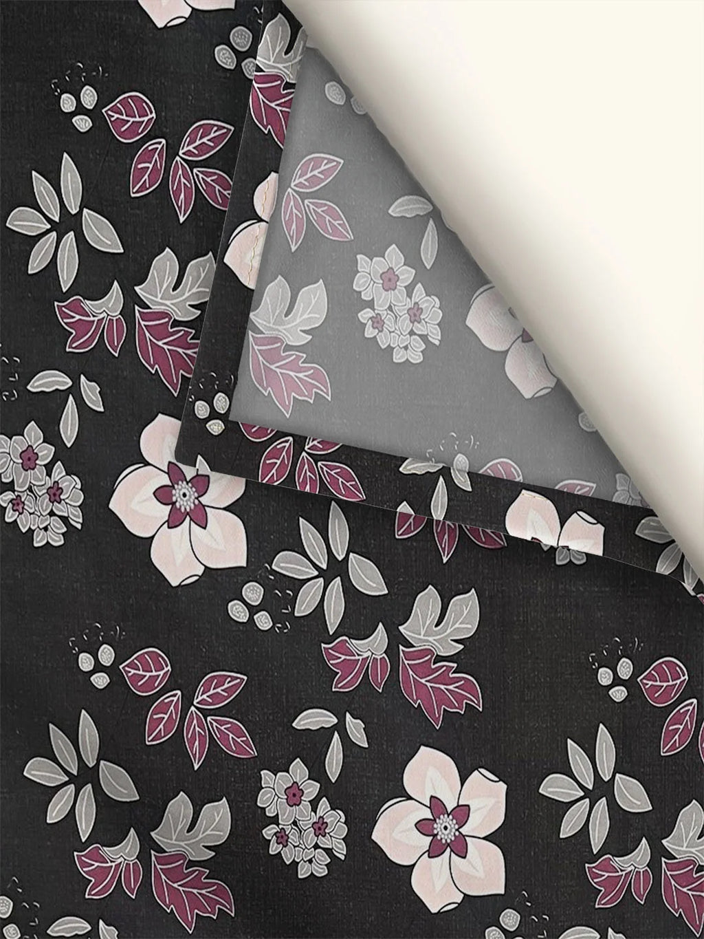 Dusky Bloom Flat Double Bedsheet With 2 Pillow Covers