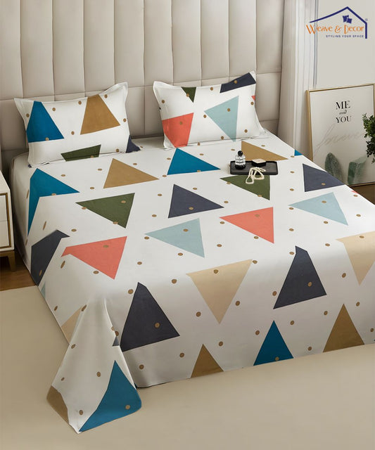 Prism Play Fitted Bedsheet With Pillow Cover