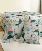 Modern Rounds Flat Double Bedsheet With 2 Pillow Covers