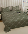 Crossweave Charm King Size Bedsheet With 2 Pillow Cover