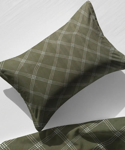 Crossweave Charm King Size Bedsheet With 2 Pillow Cover