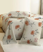 Delicate Roses King Size Bedsheet With 2 Pillow Cover