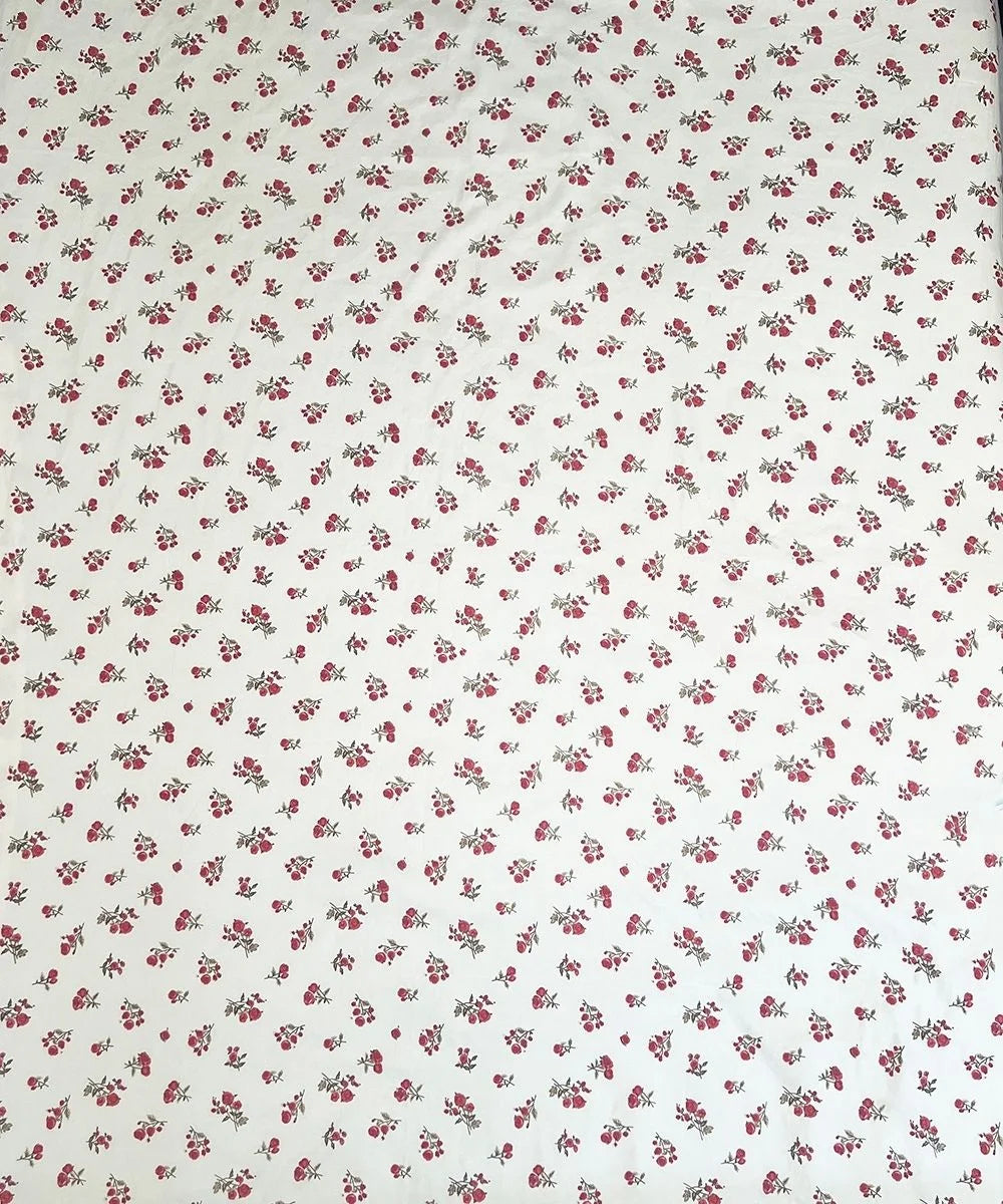 Berry Blush Flat Bedsheet With Pillow Covers