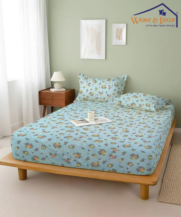 Daisy Sky Bedsheet With Pillow Covers