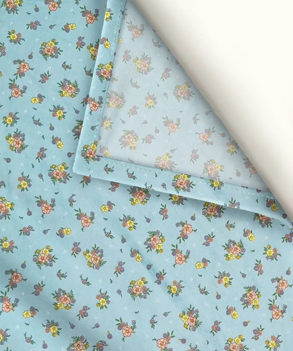 Daisy Sky Flat Bedsheet With Pillow Covers