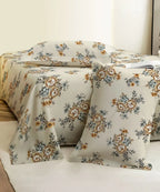 French Garden Flat Bedsheet With Pillow Covers