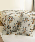 French Garden Flat Bedsheet With Pillow Covers