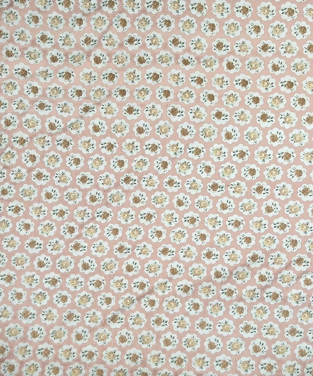 Peach Puff Flat Bedsheet With Pillow Covers