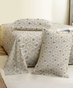 Peach Puff Flat Bedsheet With Pillow Covers