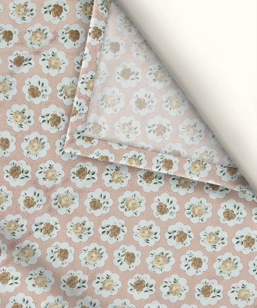 Peach Puff Flat Bedsheet With Pillow Covers