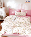 Lily Bloom   King Size Bedsheet With 2 Pillow Cover