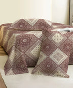 Vintage Elegance King Size Bedsheet With 2 Pillow Cover