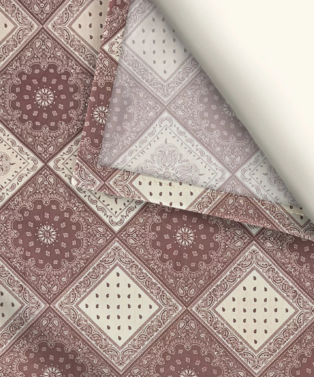 Vintage Elegance King Size Bedsheet With 2 Pillow Cover