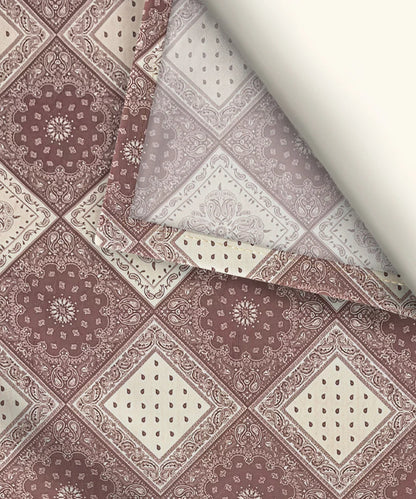 Vintage Elegance King Size Bedsheet With 2 Pillow Cover