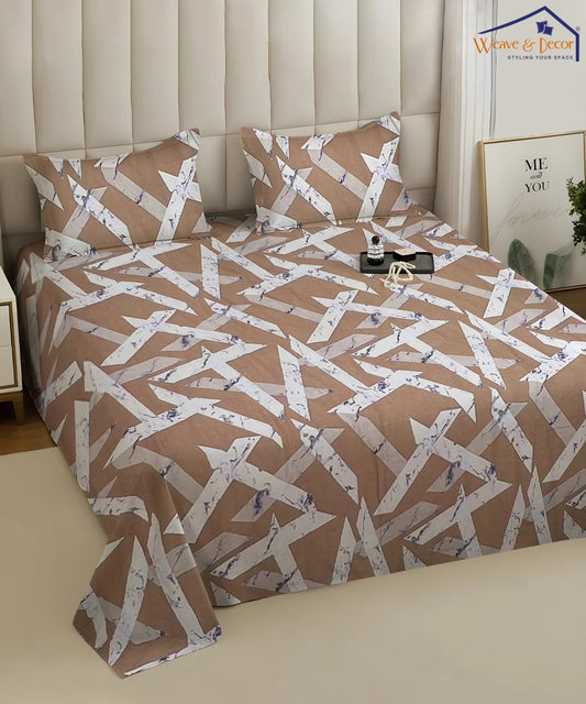 Dreamy Flux King Size Bedsheet With 2 Pillow Cover