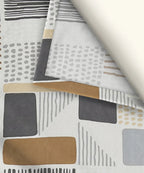 Striped Squares Bedsheet With Pillow Covers