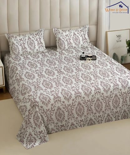 Dreamy Haze King Size Bedsheet With 2 Pillow Cover