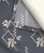 Ashen Floral Veil King Size Bedsheet With 2 Pillow Cover