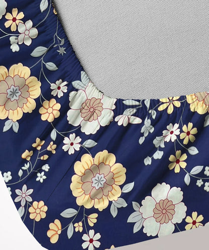Flowers Flood King Size Bedsheet With 2 Pillow Cover