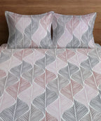 Zen Feathers Super King Fitted Bedsheet With 2 Pillow Covers