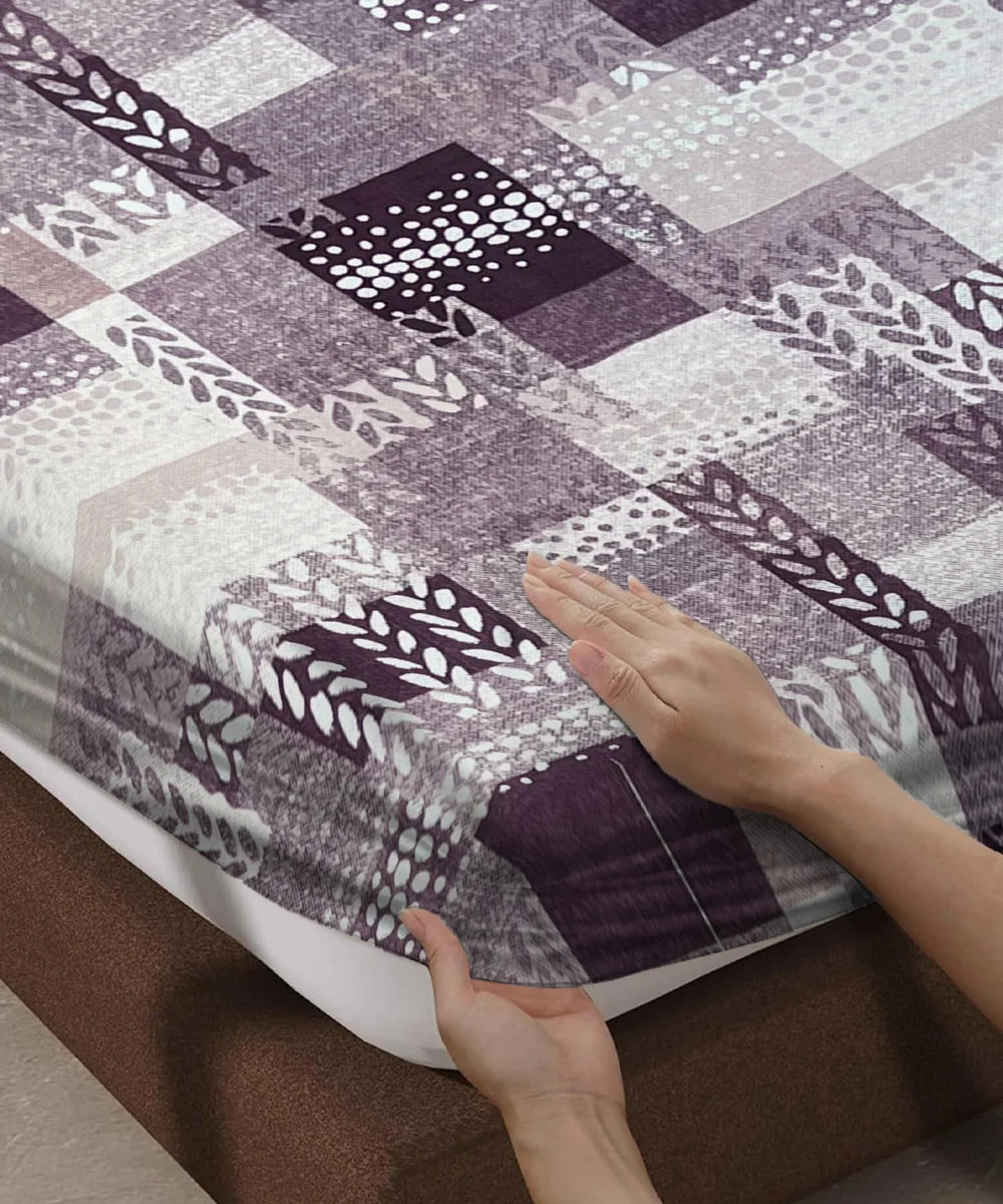 Plum Patch Super King Fitted Bedsheet With 2 Pillow Covers