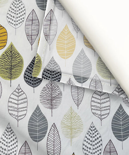 Falling Hues Super King Fitted Bedsheet With 2 Pillow Covers