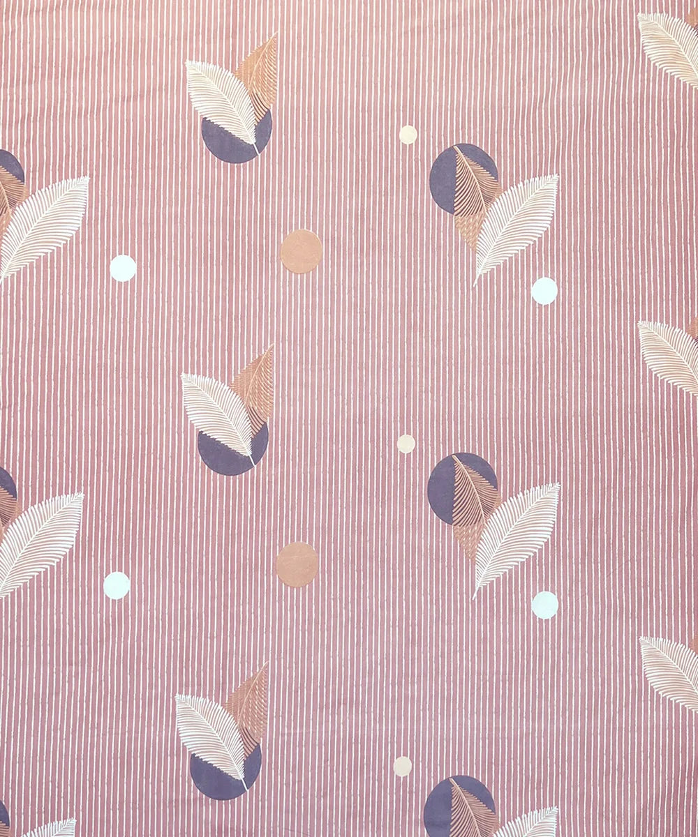 Blush Mirage   King Size Bedsheet With 2 Pillow Cover