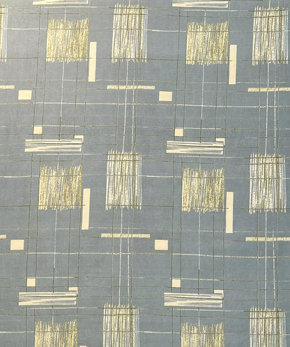 Golden Grid Super King Fitted Bedsheet With 2 Pillow Covers