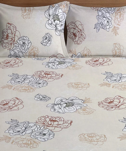 Daisy Drift  King Size Bedsheet With 2 Pillow Cover