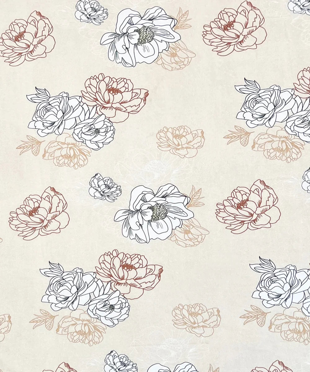 Daisy Drift  King Size Bedsheet With 2 Pillow Cover